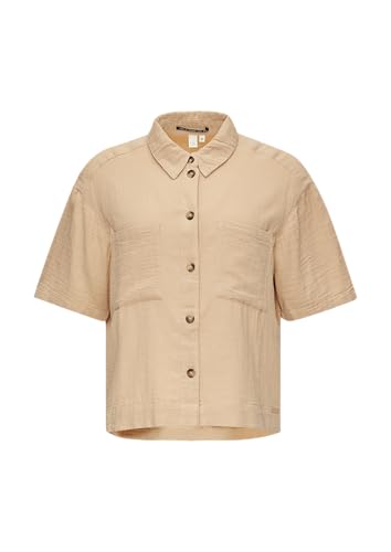 QS Oversized-Hemdbluse aus Musselin beige 44 von QS