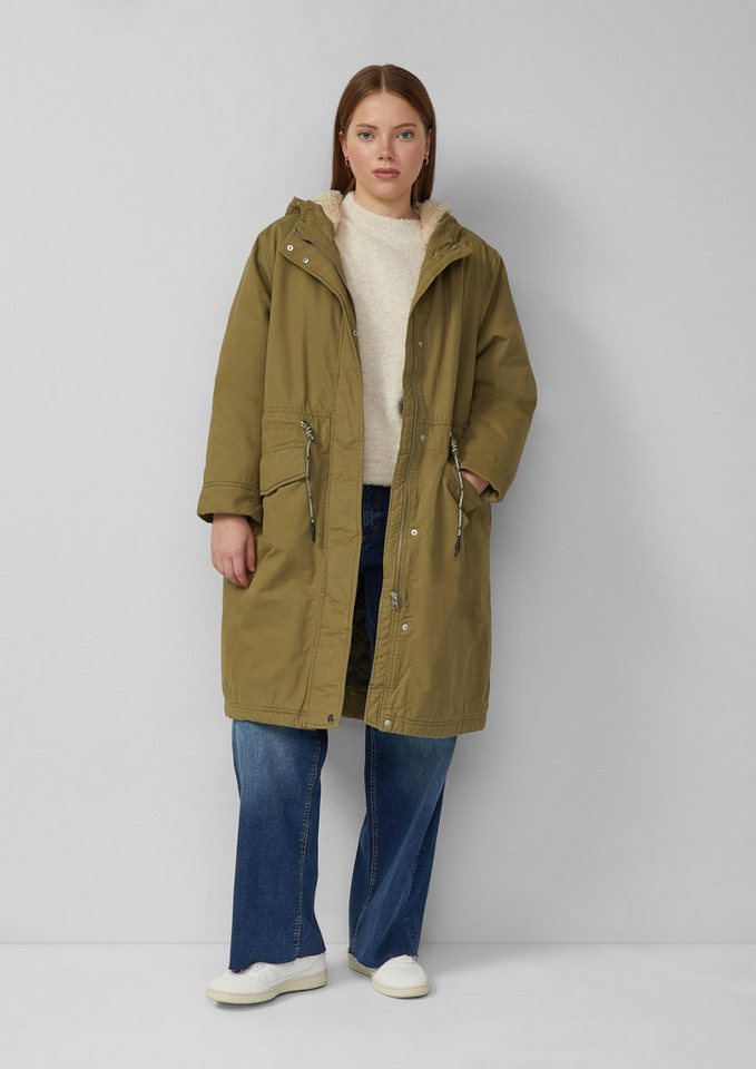 QS Parka Outdoor-Mantel Parka mit Teddyplüsch von QS
