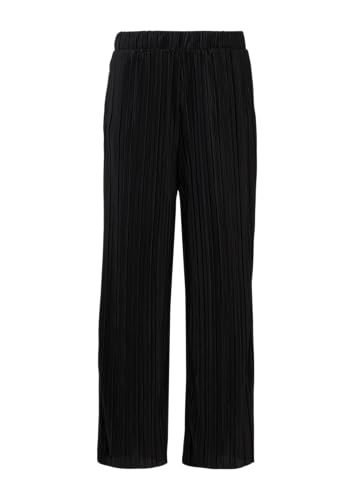 QS Plissierte Wide-Leg-Hose schwarz 36/32 von QS