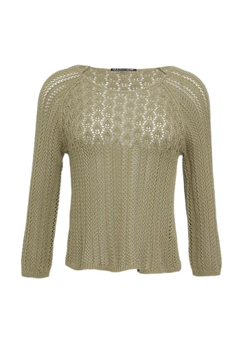 QS Pullover in Häkeloptik tannengrün M von QS