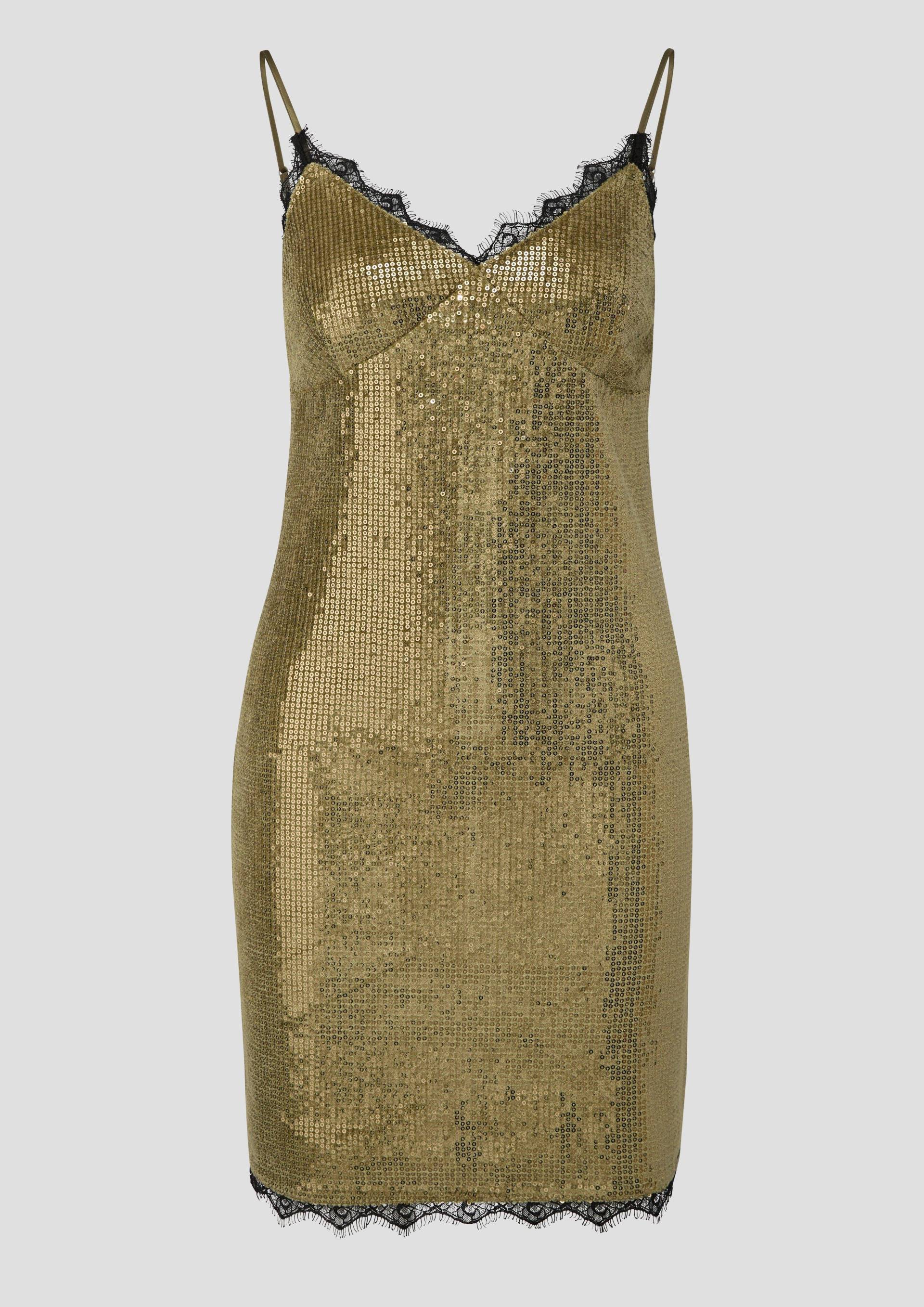 QS - QS x Vanessa Mai | Paillettenkleid, Damen, Grün von QS