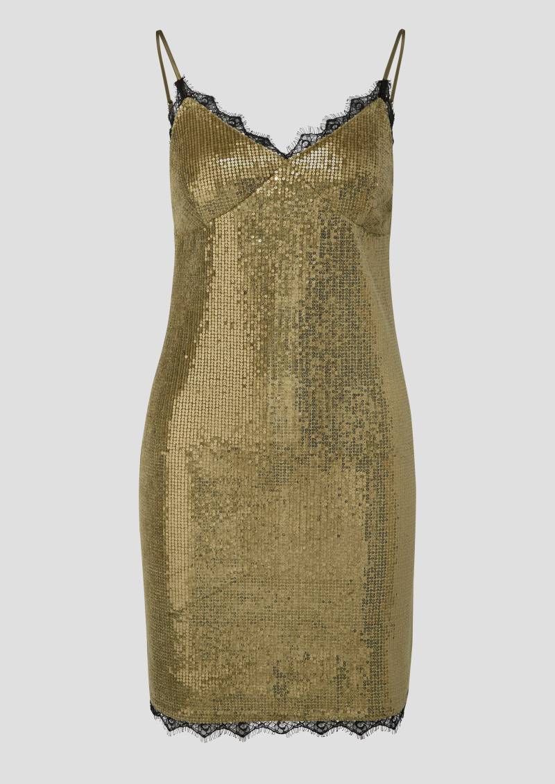 QS - QS x Vanessa Mai | Paillettenkleid, Damen, Grün von QS