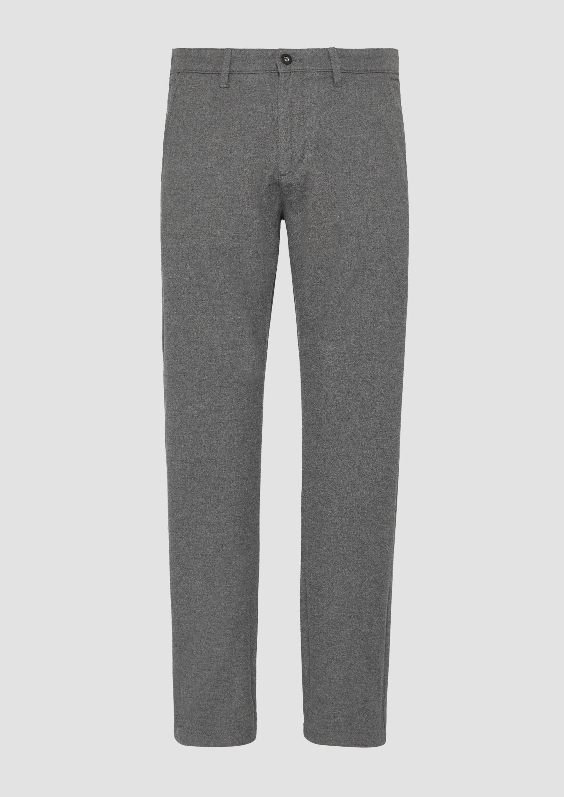 QS - Rick: Web-Chino in Woll-Optik, Herren, grau QS - Rick: Web-Chino in Woll-Optik, Herren, grau von QS