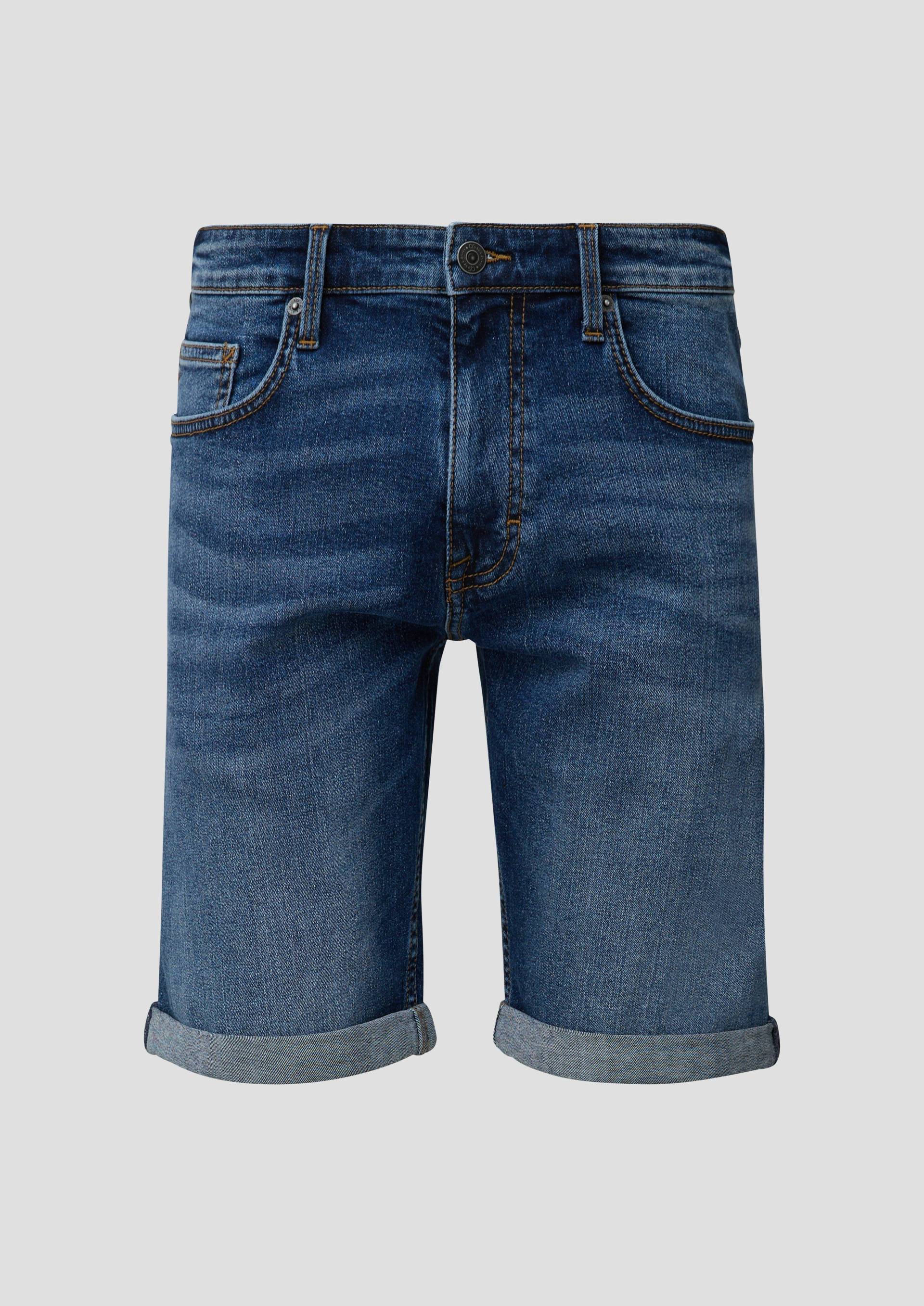 QS - Regular: Shorts im Denim-Look, Herren, blau von QS