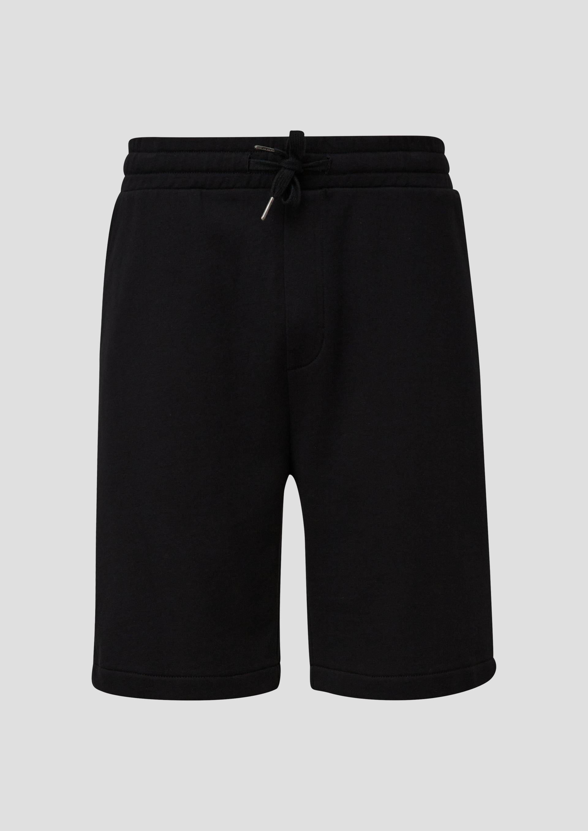 QS - Regular: Sweat-Shorts mit Tunnelzug, Herren, schwarz von QS