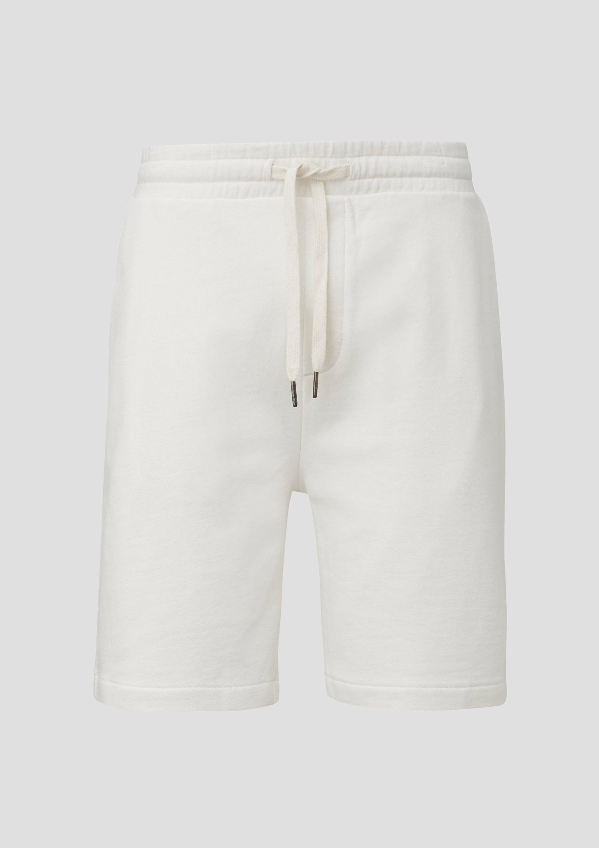 QS - Regular: Sweat-Shorts mit Tunnelzug, Herren, weiß von QS