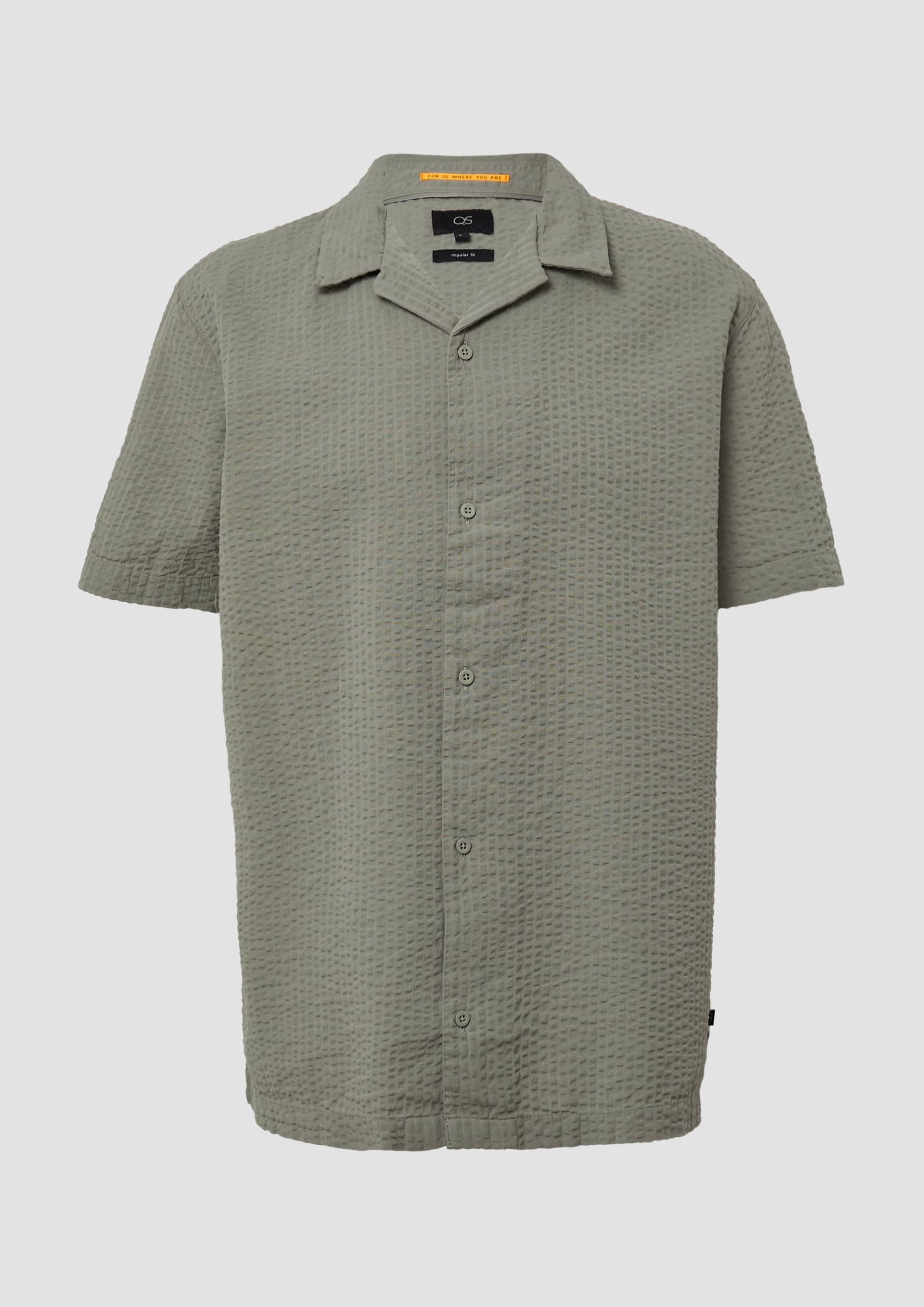 QS - Resort Fit: Hemd aus Seersucker, Herren, Grün QS - Resort Fit: Hemd aus Seersucker, Herren, Grün von QS