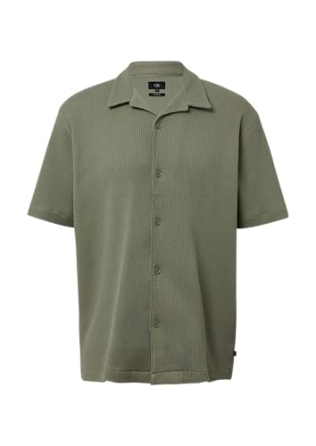 QS Resort Fit: Hemd aus Waffelpiqué olivgrün XXL von QS