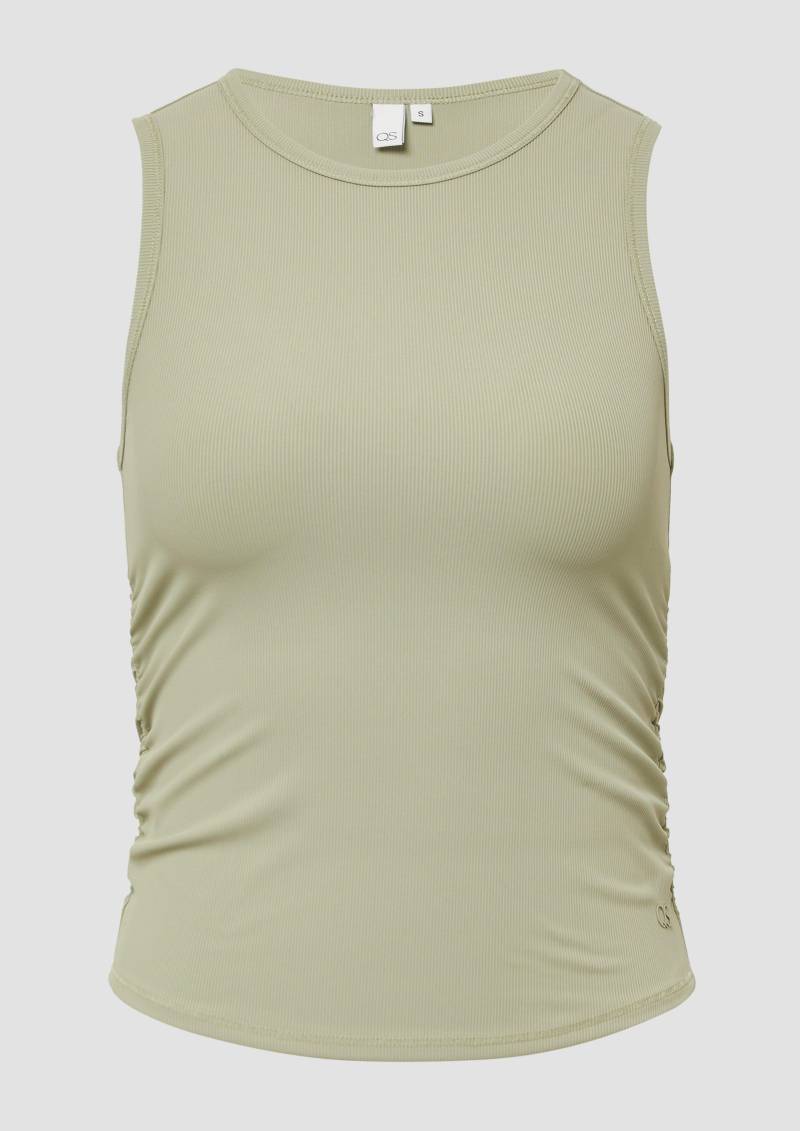 QS - Ripptop mit seitlicher Raffung | QS x Vanessa Mai, Damen, Grün QS - Ripptop mit seitlicher Raffung | QS x Vanessa Mai, Damen, Grün von QS