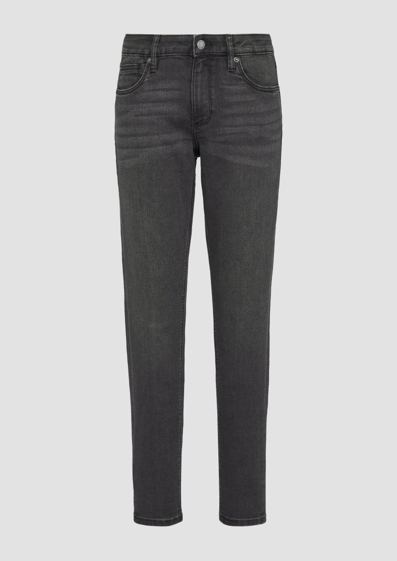 QS - Sadie / Skinny Fit / Mid Rise / Skinny Leg, Damen, grau von QS