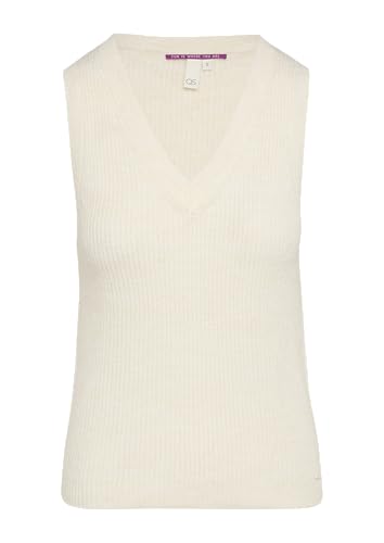 QS Schmaler Rippstrick-Pullunder beige XXL von QS