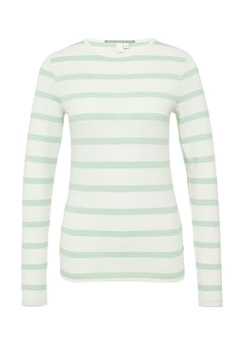 QS Schmales Ringelshirt mit Rundhalsausschnitt Minze M von QS