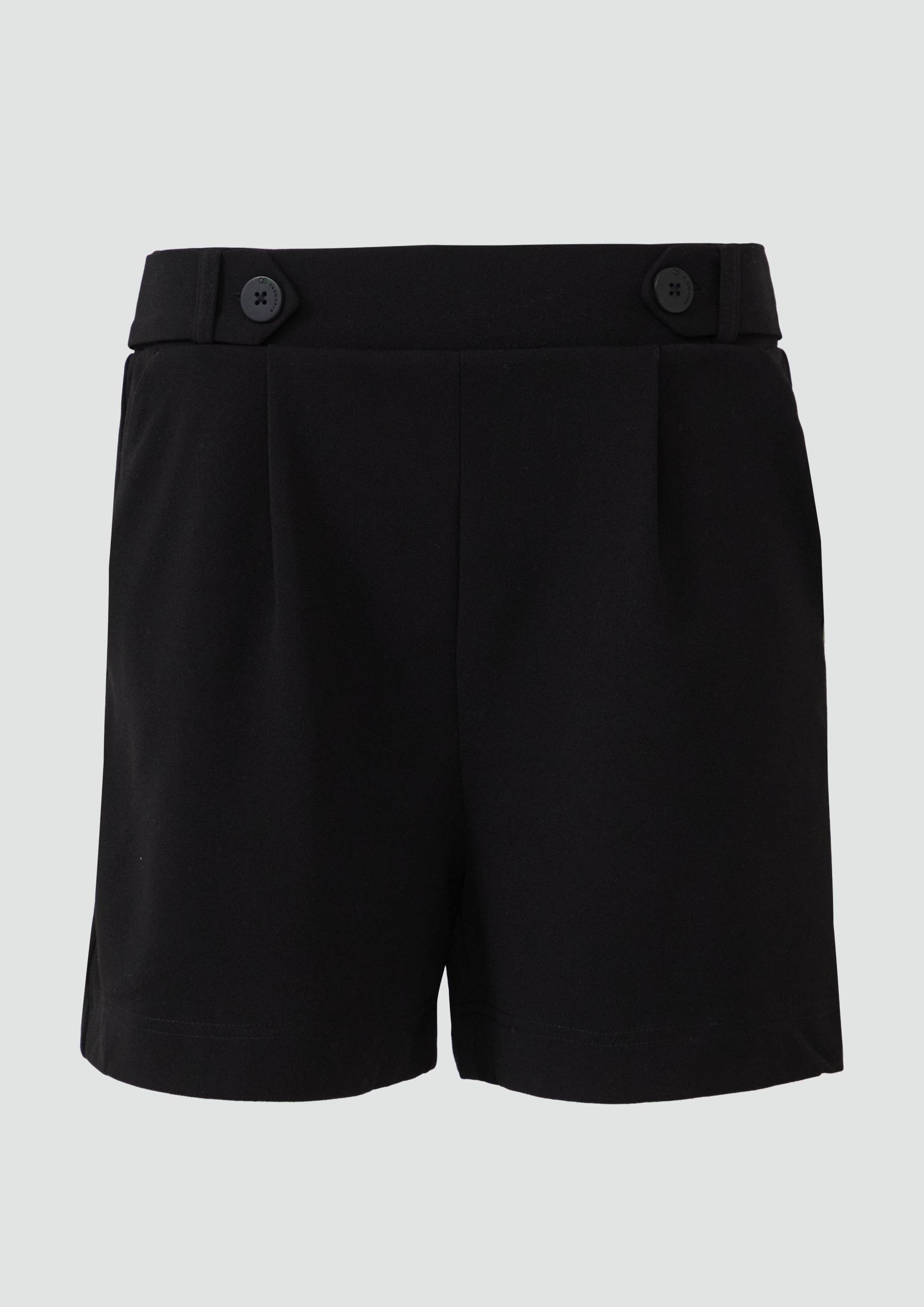 QS - Shorts aus Interlockjersey, Damen, schwarz von QS
