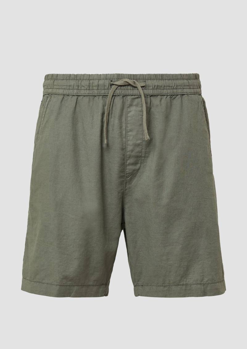 QS - Shorts aus Leinenmix, Herren, Grün QS - Shorts aus Leinenmix, Herren, Grün von QS