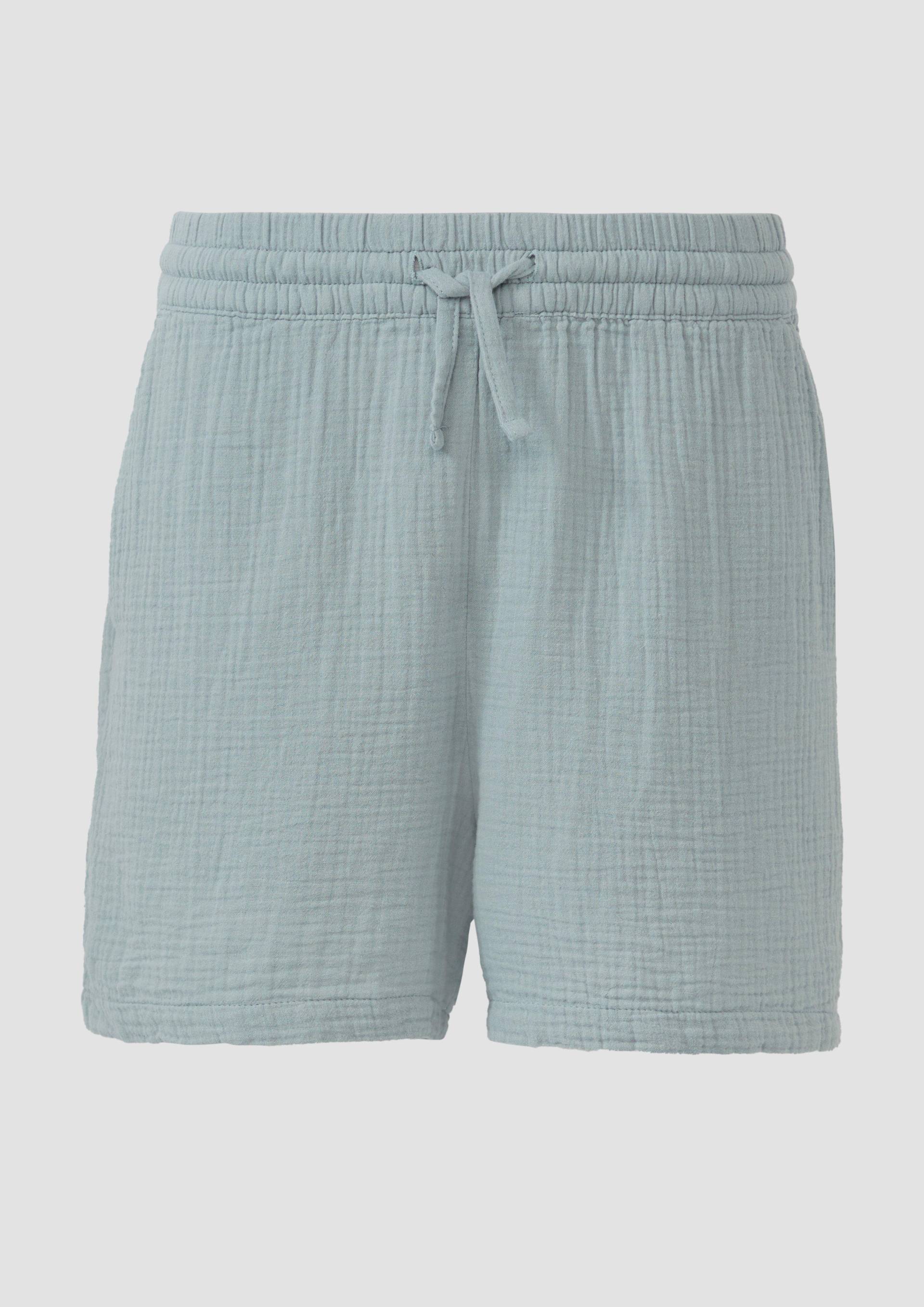 QS - Shorts aus Musselin, Damen, grün von QS