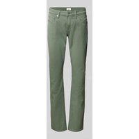 QS Slim Fit Hose in unifarbenem Design in Khaki, Größe 36/32 von QS