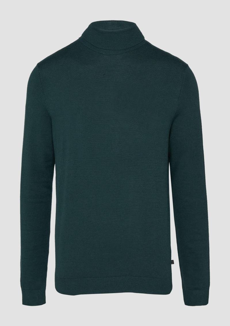 QS - Slim-Fit-Pullover mit Rollkragen, Herren, grün QS - Slim-Fit-Pullover mit Rollkragen, Herren, grün von QS
