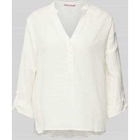 QS Bluse mit regulierbarer Ärmellänge in Weiss, Größe 34 von QS