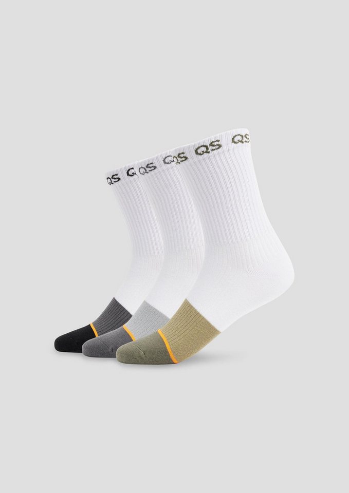 QS Socken Socken Socken mit Colour Blocking im 3er-Pack von QS