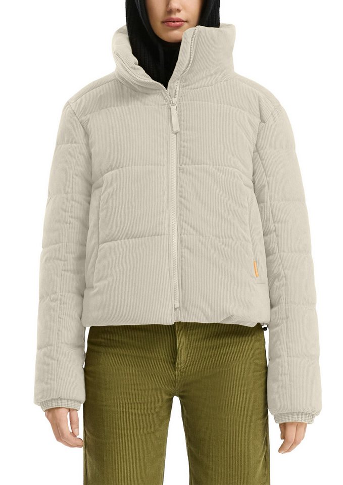 QS Steppjacke kurz, aus Cord und mit Stehkragen von QS