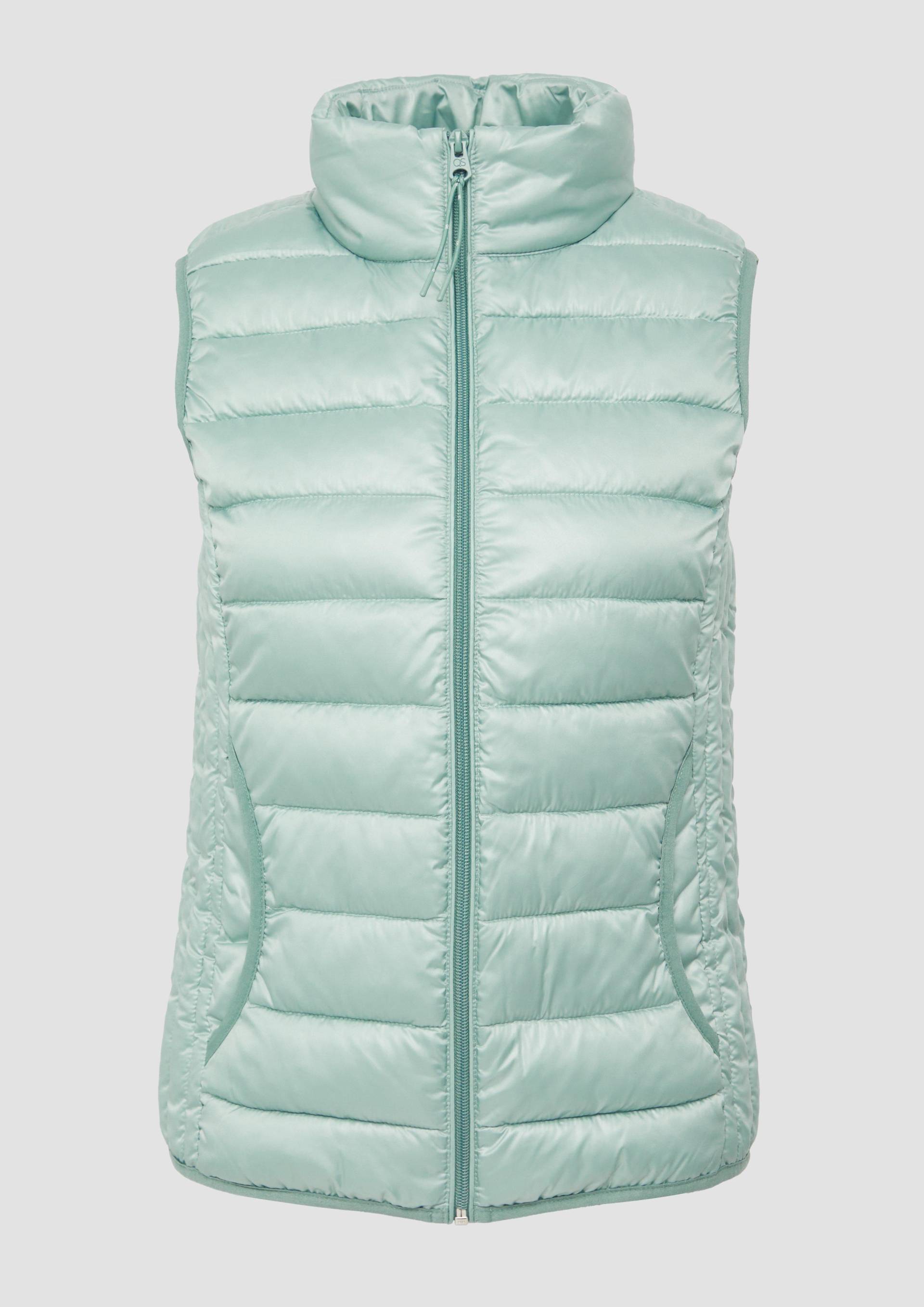 QS - Steppweste mit Stehkragen, Damen, Blau QS - Steppweste mit Stehkragen, Damen, Blau von QS