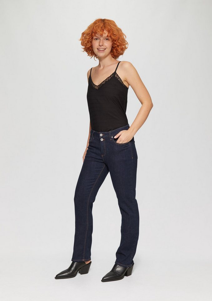 QS Stoffhose Jeans Catie / Slim Fit / Mid Rise / Straight Leg von QS