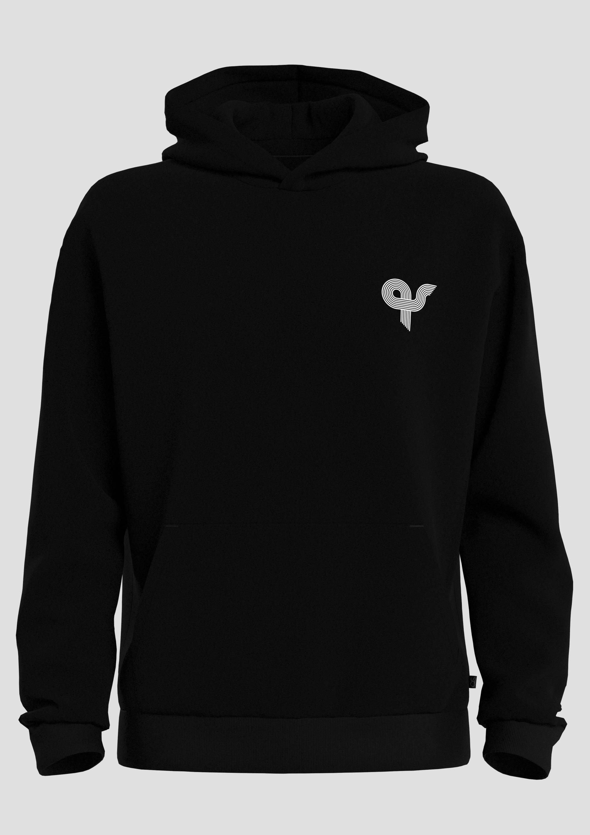 QS - Streets Hoodie mit Print, Herren, schwarz von QS