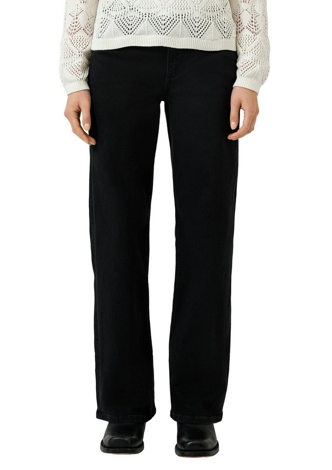 QS Stretch-Jeans CATIE Wide Leg in blauer Waschung von QS