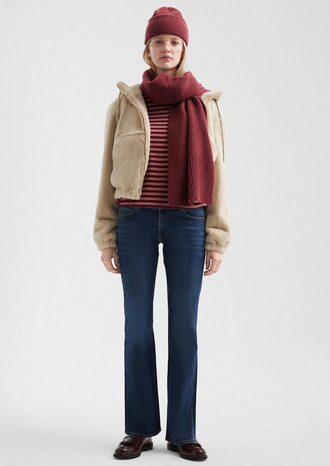 QS Strickmütze Mütze Kuschelige Mütze mit Umschlag von QS