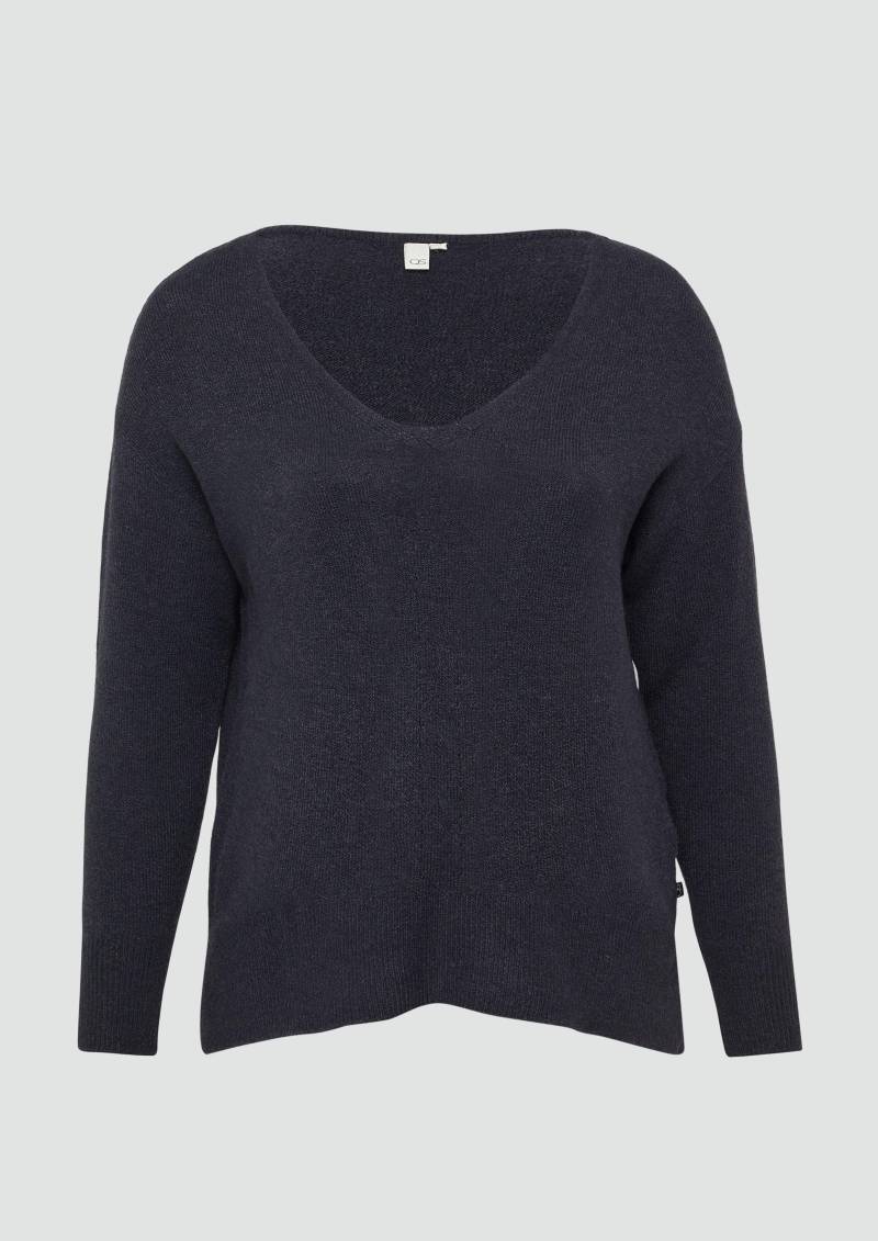 QS - Weicher Strickpullover, Damen, schwarz von QS