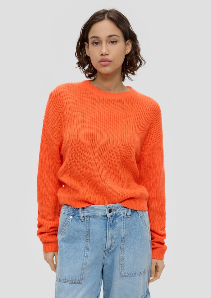 QS Strickpullover Leichter Sommerstrickpullover im Relaxed Fit von QS