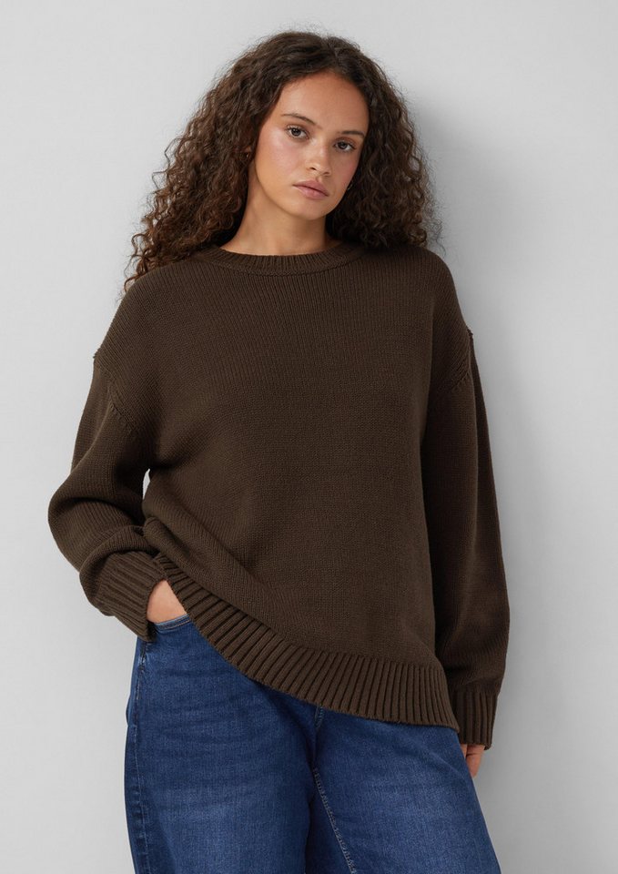 QS Strickpullover Strickpullover aus weicher Baumwollmischung von QS