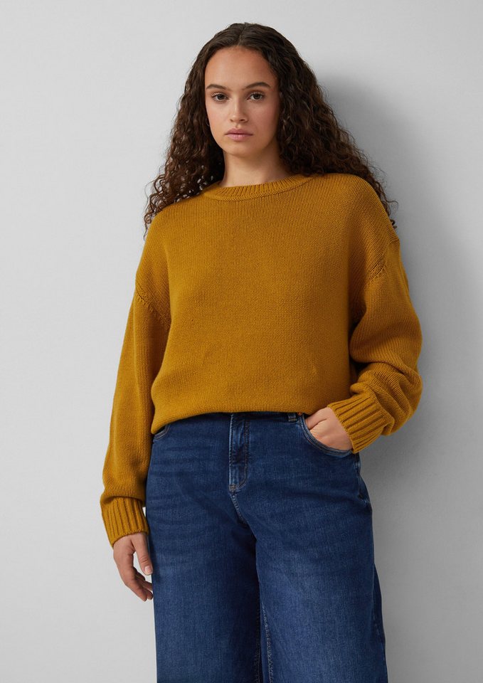 QS Strickpullover Strickpullover aus weicher Baumwollmischung von QS