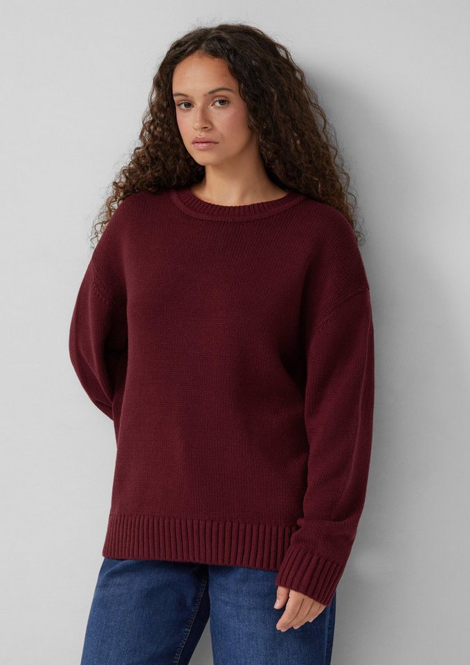 QS Strickpullover Strickpullover aus weicher Baumwollmischung von QS