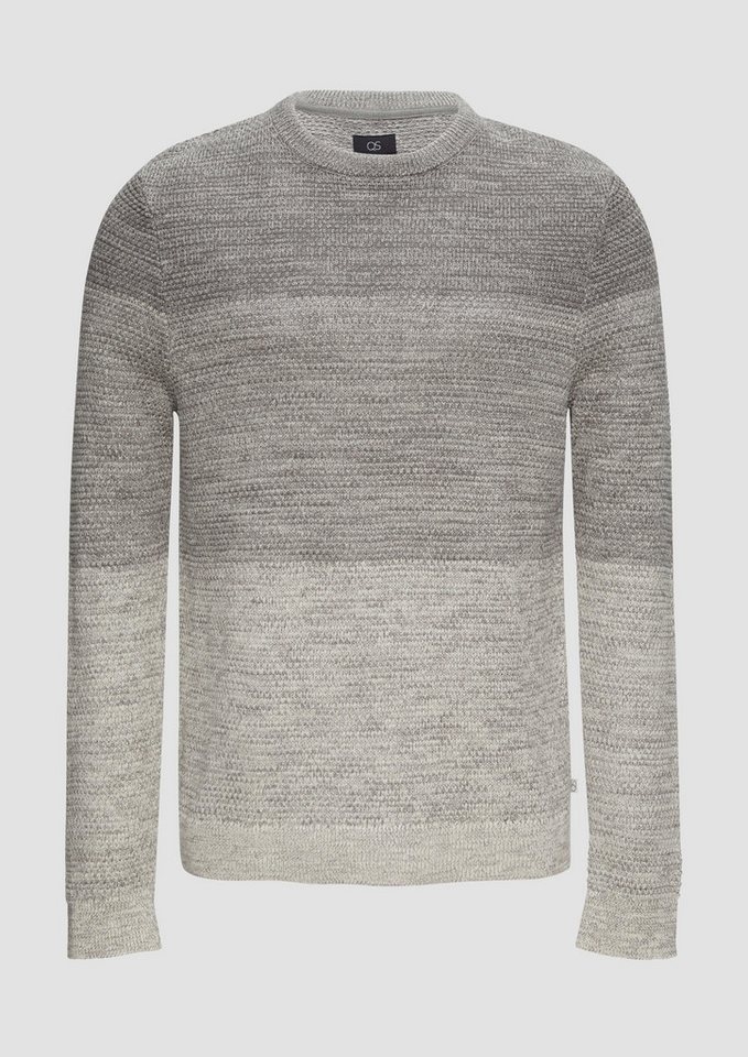 QS Strickpullover Strickpullover in melierter Streifenoptik von QS