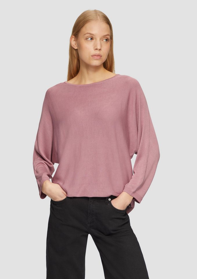 QS Strickpullover Strickpullover mit Fledermausärmeln von QS