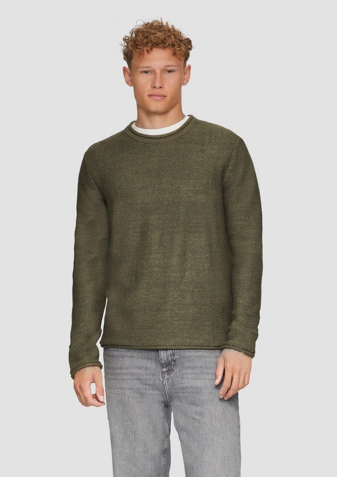 QS Strickpullover Strickpullover mit Rollkante von QS