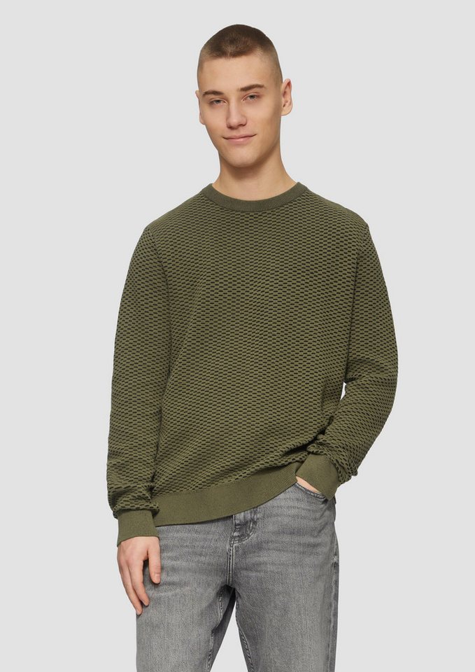QS Strickpullover Strickpullover mit Wabenstruktur von QS