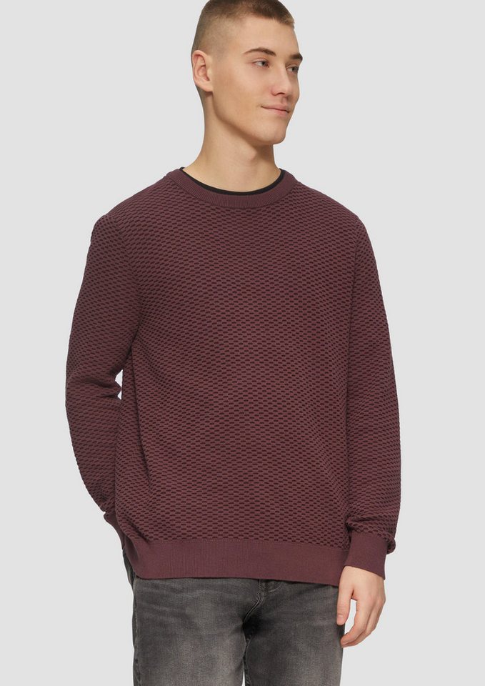 QS Strickpullover Strickpullover mit Wabenstruktur von QS