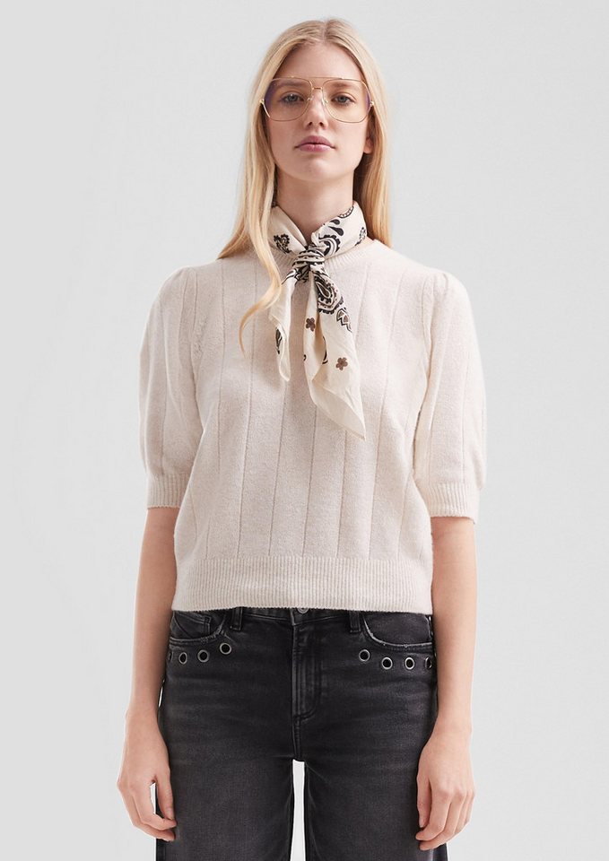 QS Strickpullover Weicher Kurzarm-Strickpullover von QS