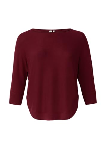 QS Strickpullover mit Fledermausarm Bordeaux 48 von QS