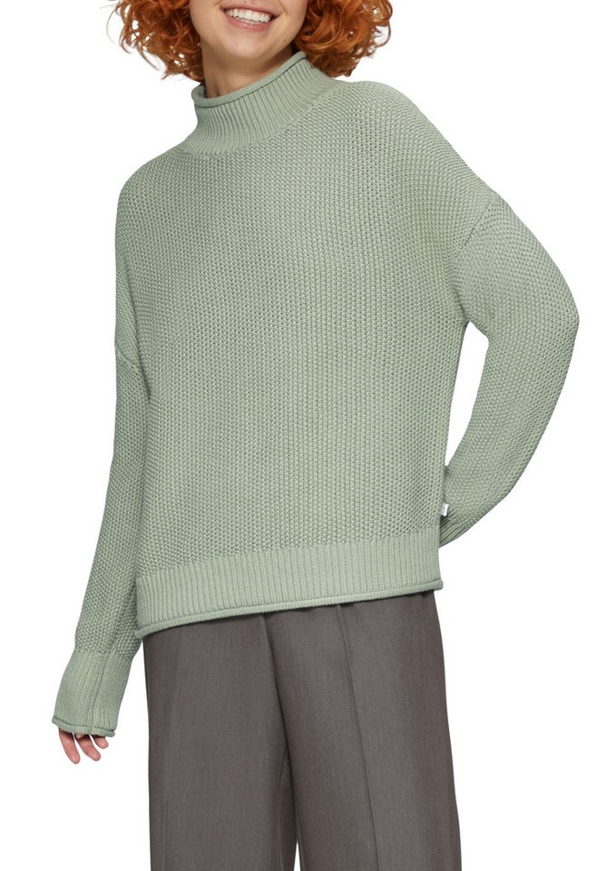 QS Strickpullover mit geripptem Rollkragen von QS