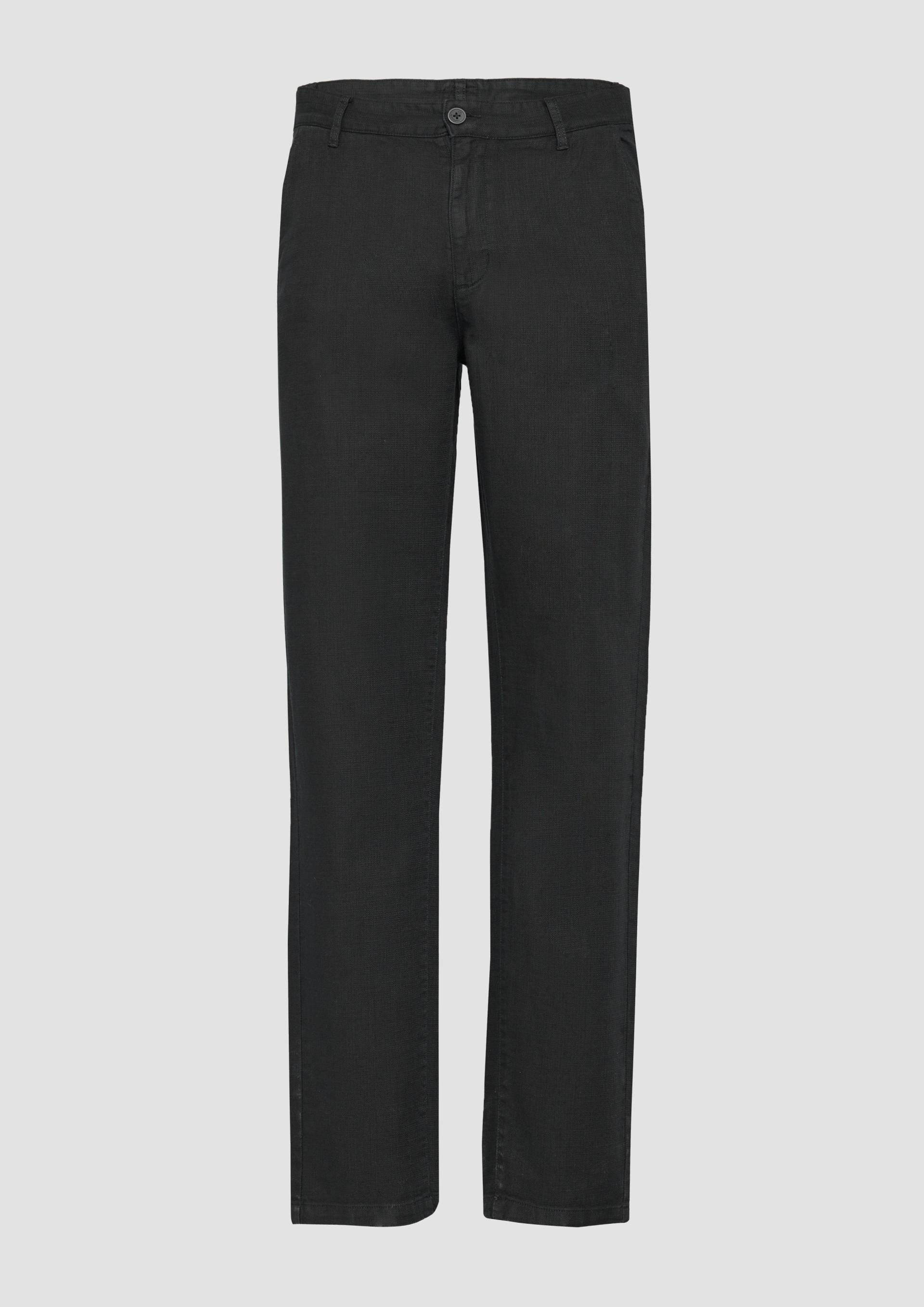 QS - Strukturierte Chinohose aus Baumwolle, Herren, blau von QS