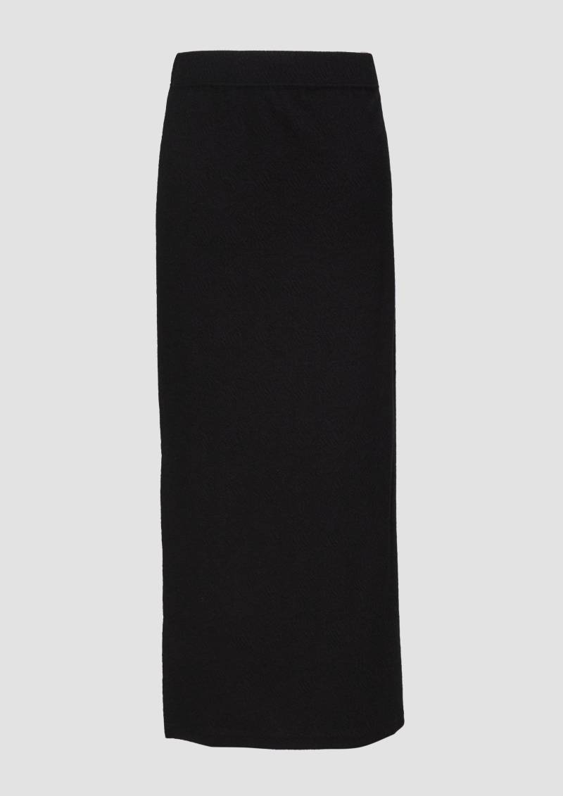 QS - Strukturierter Midirock mit Elastikbund, Damen, schwarz QS - Strukturierter Midirock mit Elastikbund, Damen, schwarz von QS
