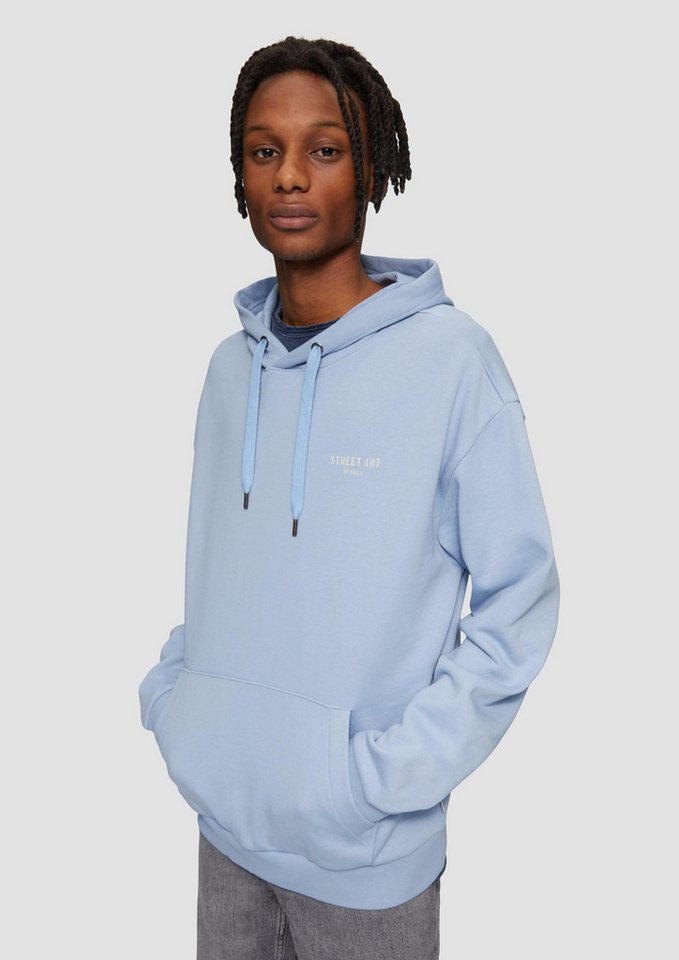 QS Sweatshirt Sweatshirt Hoodie mit Frontdruck von QS