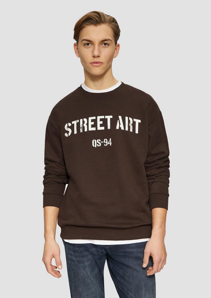 QS Sweatshirt Sweatshirt Sweatshirt mit Frontprint von QS