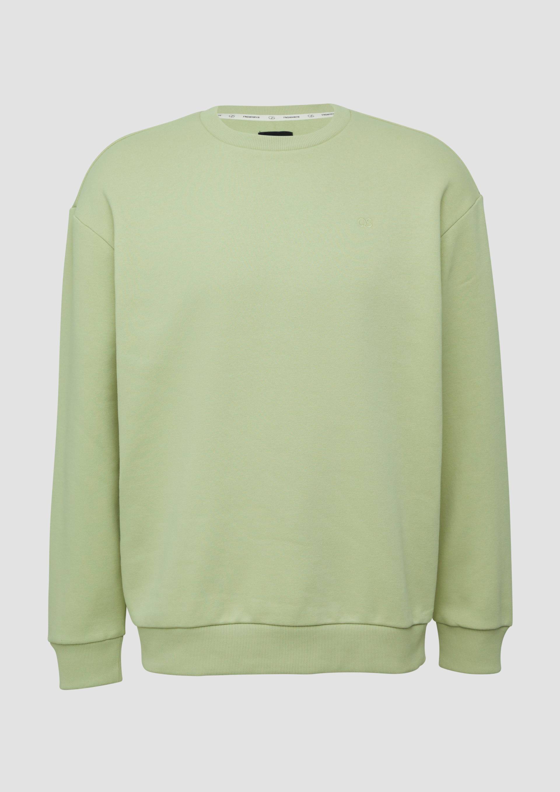 QS - Sweatshirt mit Logo-Stickerei, Herren, Grün von QS