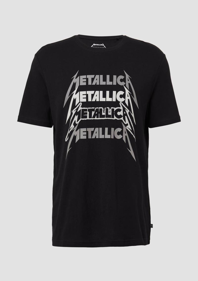 QS - Metallica® Band-Shirt mit Wascheffekt, Herren, schwarz von QS