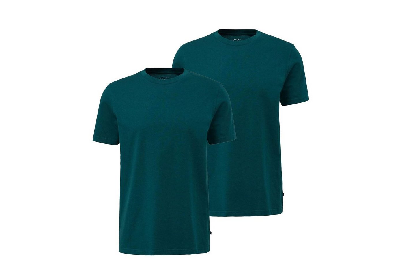 QS T-Shirt Basic (2-tlg) kurzarm, Rundhals-Ausschnitt, im 2er Pack von QS