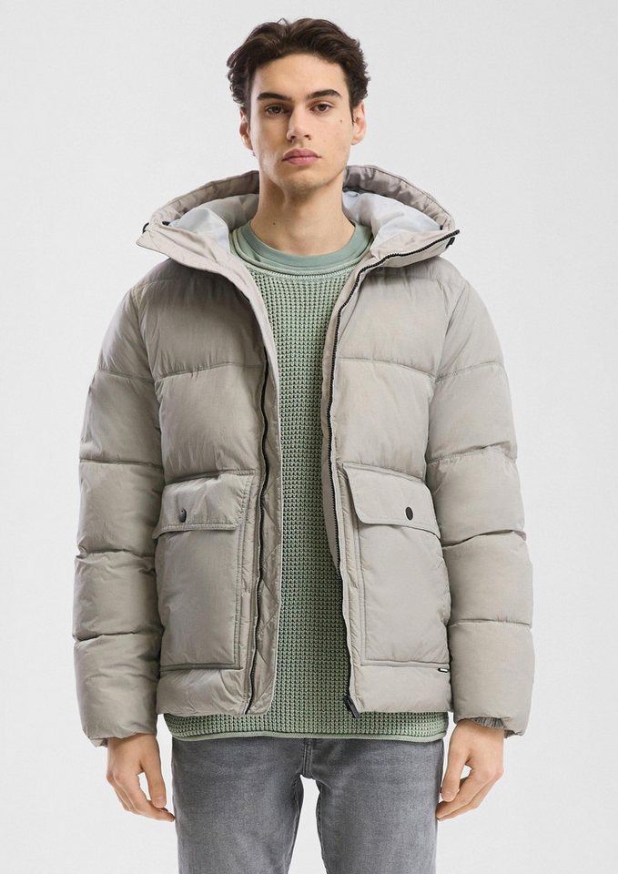 QS Winterjacke Outdoor-Jacke Pufferjacke in Crinkle-Nylon mit Waschoptik von QS